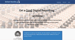 Desktop Screenshot of bedroom-recording.com