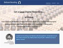 Tablet Screenshot of bedroom-recording.com